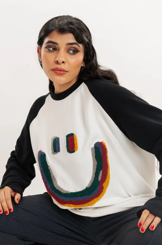 Smile Sweatshirt Streetwear Style for 