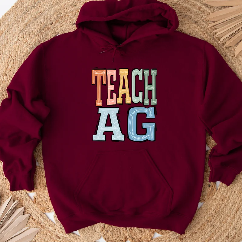 Boho Colors Teach Ag Hoodie (S-3XL) Unisex - Multiple Colors! Feminine Women's Soft 