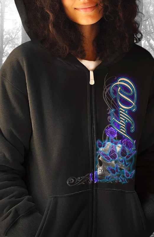 Butterflies from Heaven zip Up Hoody Adventure