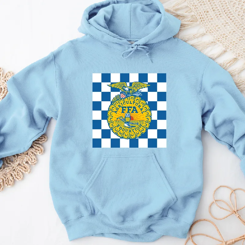 Checkered Emblem Hoodie (S-3XL) Unisex - Multiple Colors! Trendy Women's Oversized