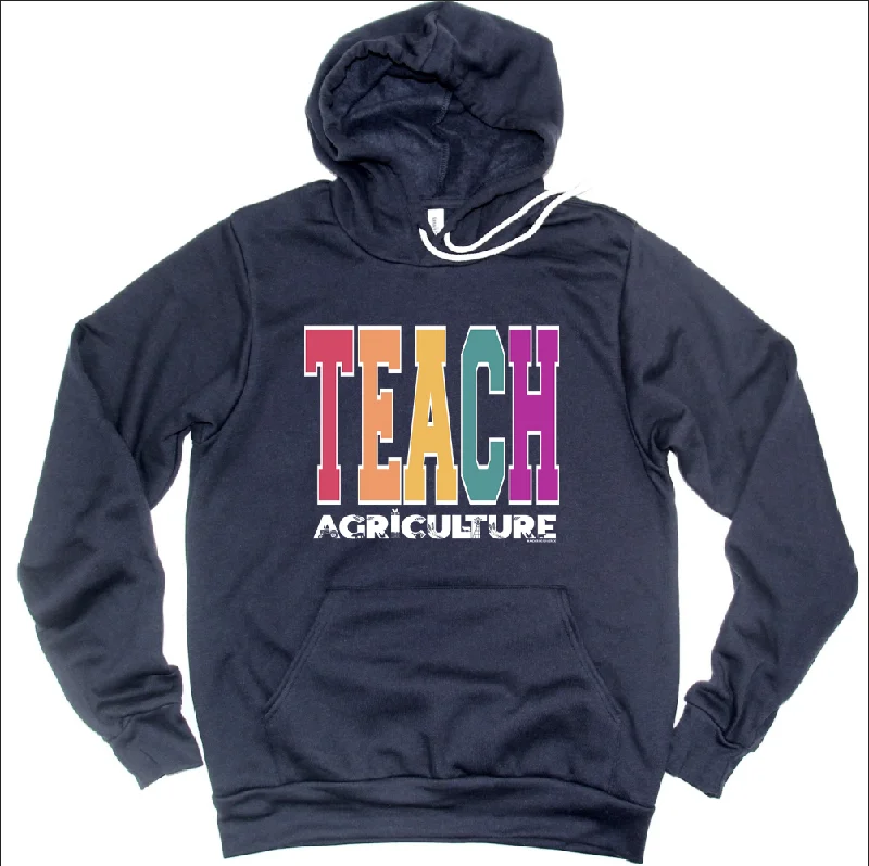 Color Teach Agriculture Hoodie (S-3XL) Unisex - Multiple Colors! Relaxed Women's 