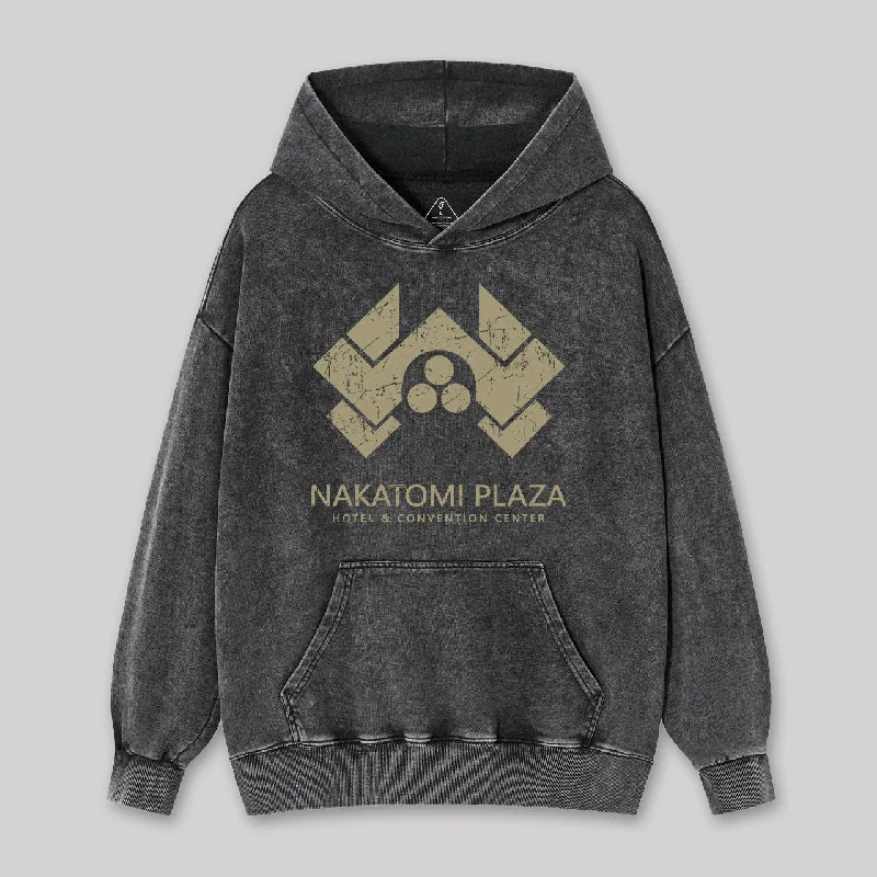 Die Hard Nakatomi Plaza Geek Washed Hoodie Unique Women's Upcycled