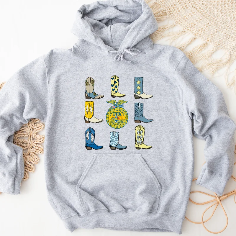 FFA Emblem Boot Hoodie (S-3XL) Unisex - Multiple Colors! Elegant Women's Formal 