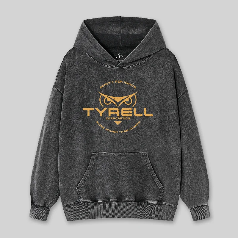 Fictional Blade Runner Brand Geek Washed Hoodie Edgy Women's Punk