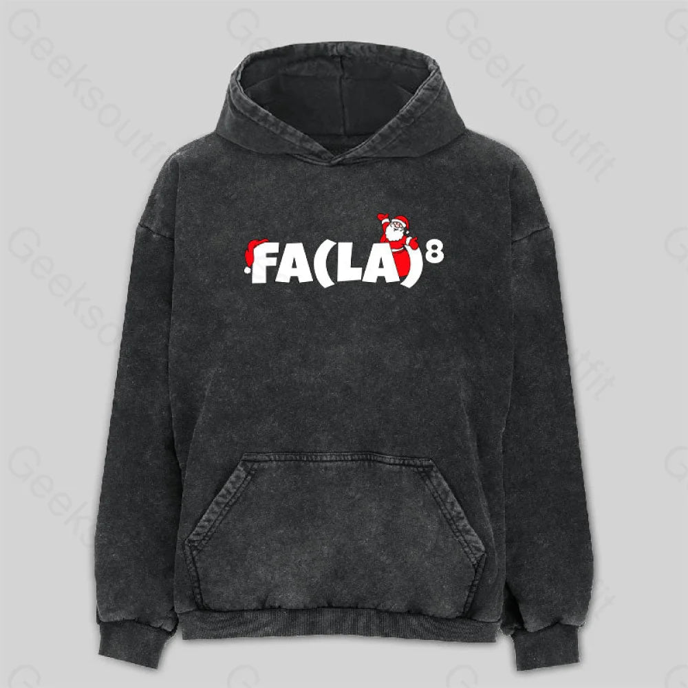 Funny Christmas Math Washed Hoodie Stylish Women's Neon