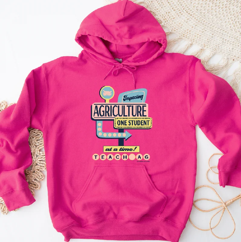 Impacting Agriculture One Student At A Time Hoodie (S-3XL) Unisex - Multiple Colors! Sleek Women's Metallic Impacting Agriculture One Student At A Time Hoodie (S-3XL) Unisex - Multiple Colors! Sleek Women's Metallic