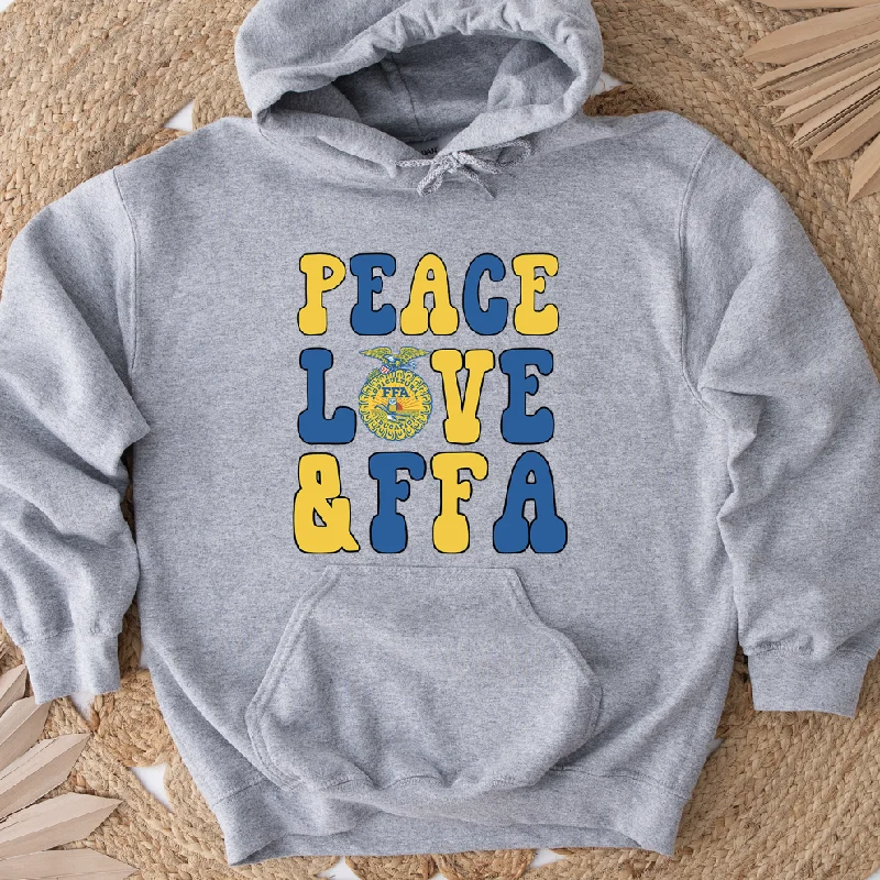 Peace Love FFA Hoodie (S-3XL) Unisex - Multiple Colors! Refined Women's Classic 