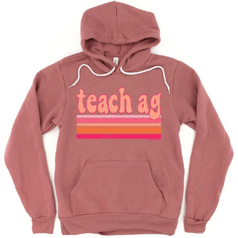 Peachy Teach Ag Hoodie (S-3XL) Unisex - Multiple Colors! Sporty Women's Tennis