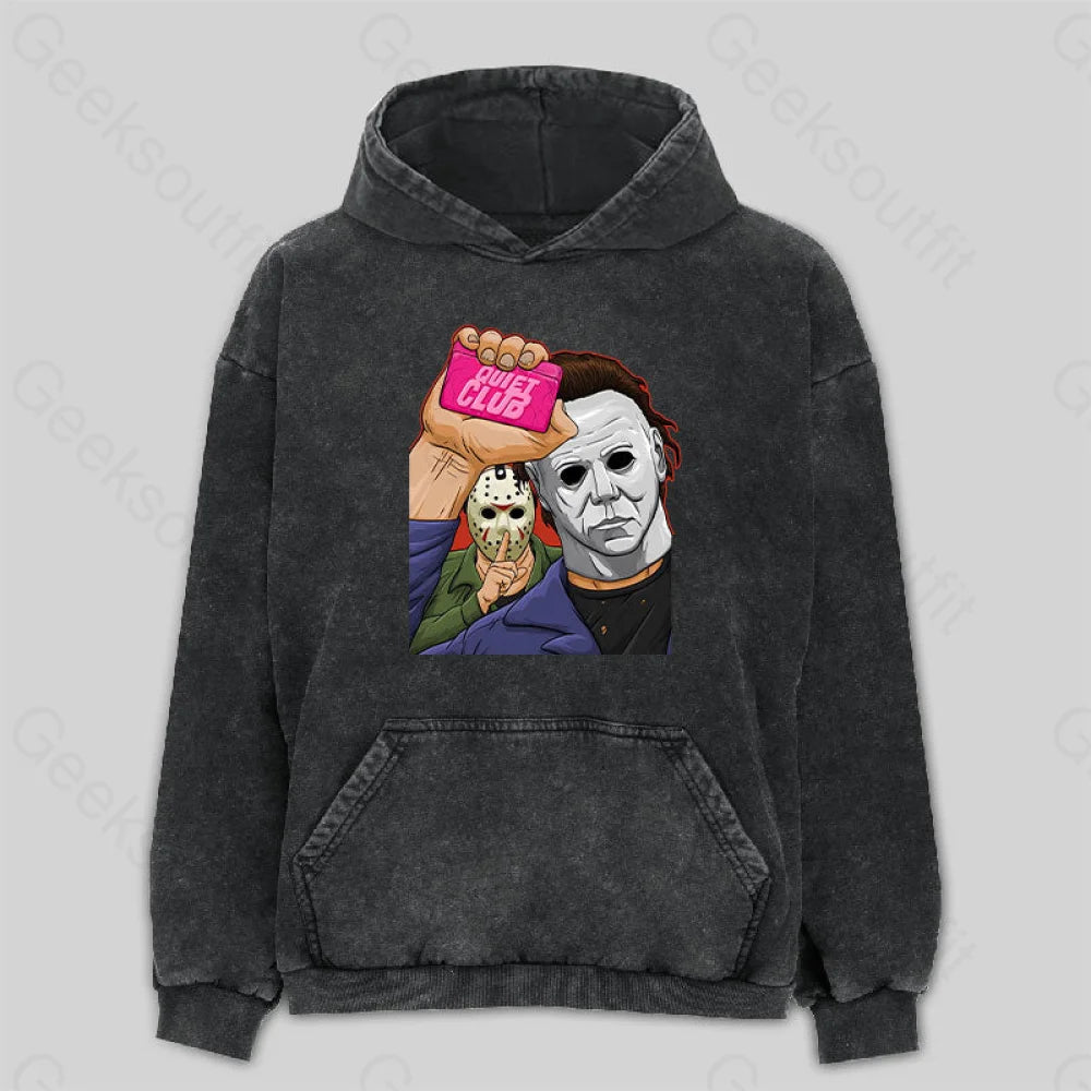 Quiet Club Washed Hoodie Hip Women's Urban