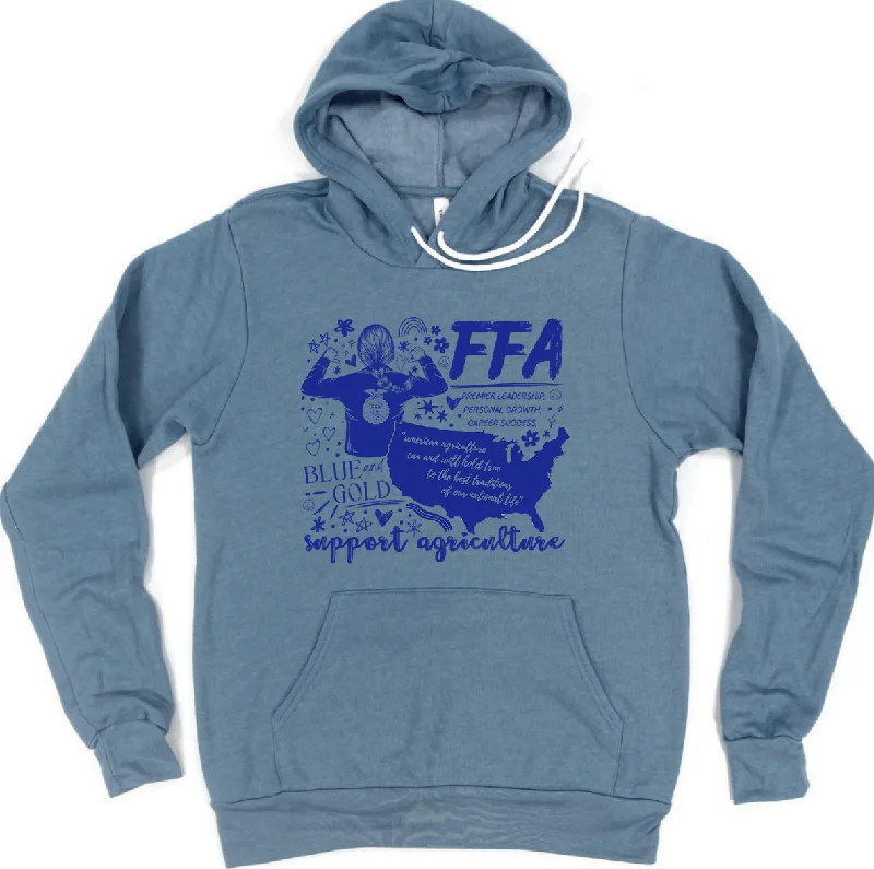 Retro FFA Hoodie (S-3XL) Unisex - Multiple Colors! Feminine Women's Soft 