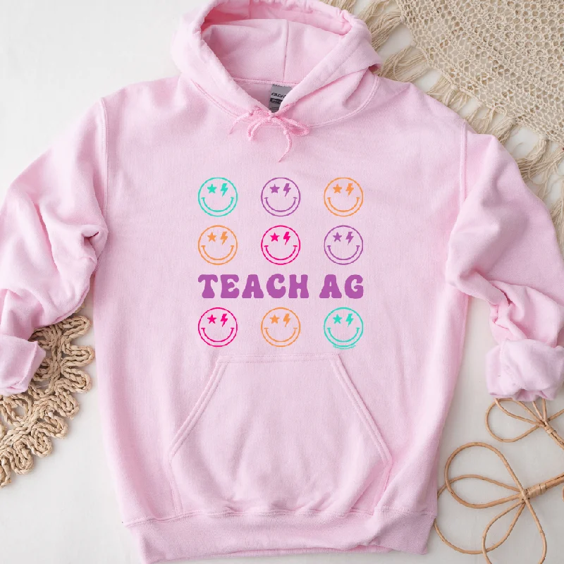Retro Smile Teach Ag Hoodie (S-3XL) Unisex - Multiple Colors! Confident Women's High - fashion Retro Smile Teach Ag Hoodie (S-3XL) Unisex - Multiple Colors! Confident Women's High - fashion