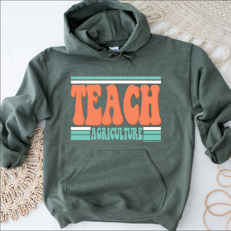 Retro Teach Agriculture Hoodie (S-3XL) Unisex - Multiple Colors! Dapper Women's Bow - adorned Retro Teach Agriculture Hoodie (S-3XL) Unisex - Multiple Colors! Dapper Women's Bow - adorned