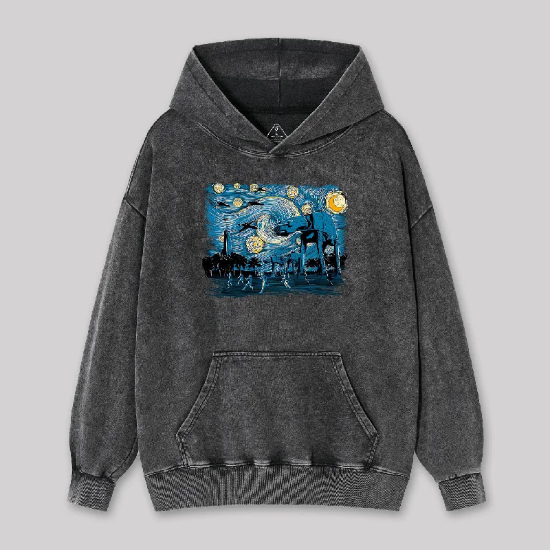 Starry Scarif Washed Hoodie Classic Women's Pin - striped