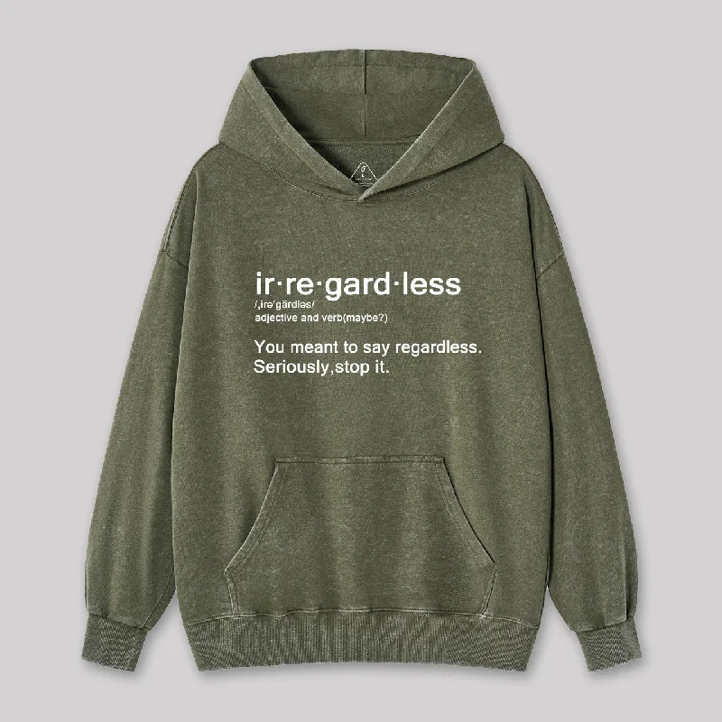 Stop it Washed Hoodie European