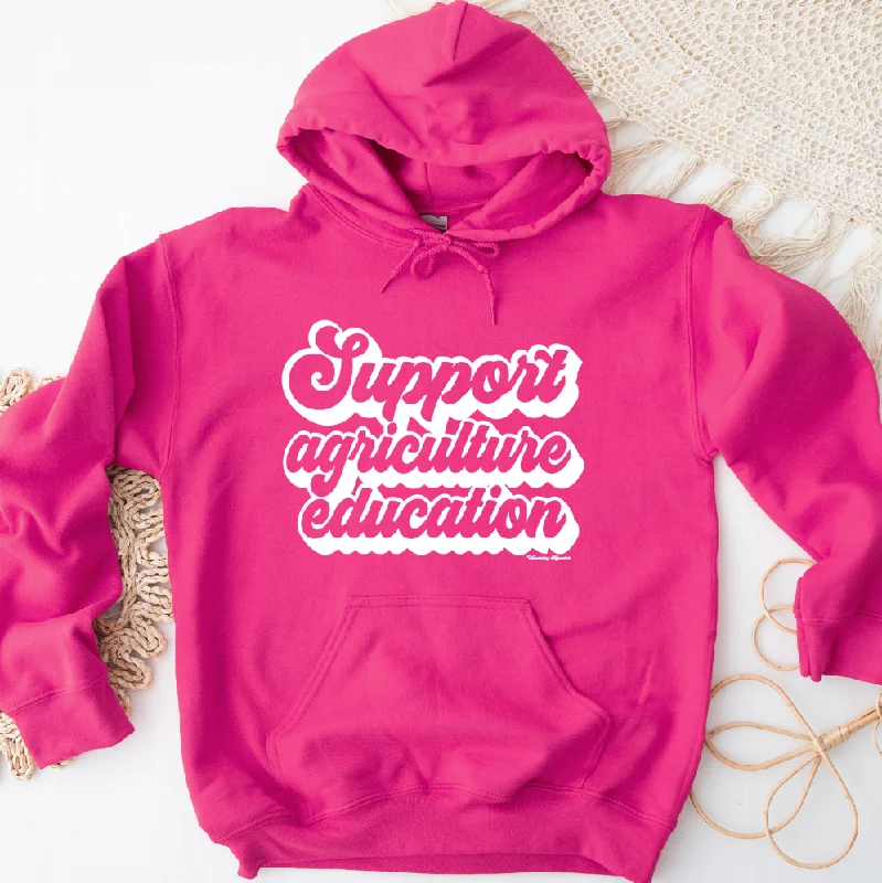 Support Agriculture Education White Ink Hoodie (S-3XL) Unisex - Multiple Colors! Compression Support Agriculture Education White Ink Hoodie (S-3XL) Unisex - Multiple Colors! Compression