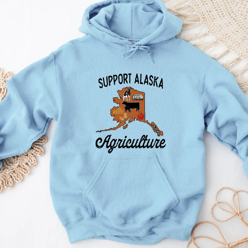 Support Alaska Agriculture Hoodie (S-3XL) Unisex - Multiple Colors! Cashmere