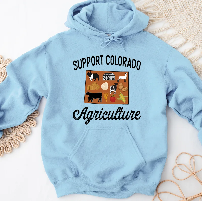 Support Colorado Agriculture Hoodie (S-3XL) Unisex - Multiple Colors! European