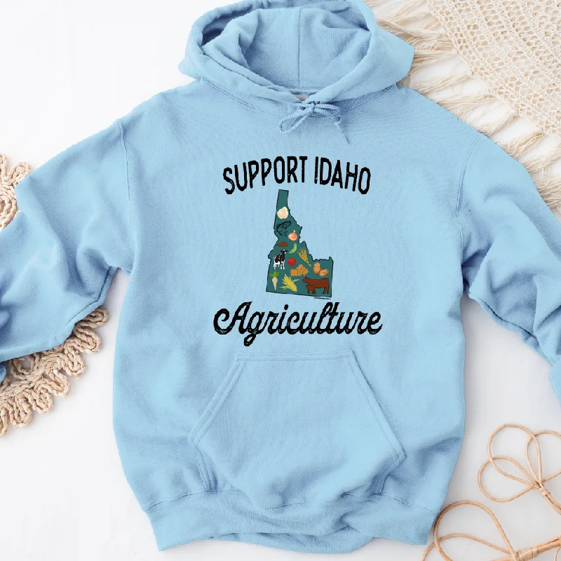 Support Idaho Agriculture Hoodie (S-3XL) Unisex - Multiple Colors! Street