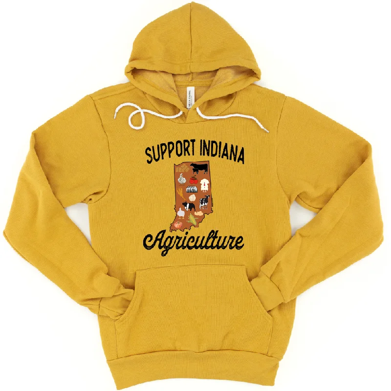 Support Indiana Agriculture Hoodie (S-3XL) Unisex - Multiple Colors! British Gentlewoman Style Support Indiana Agriculture Hoodie (S-3XL) Unisex - Multiple Colors! British Gentlewoman Style