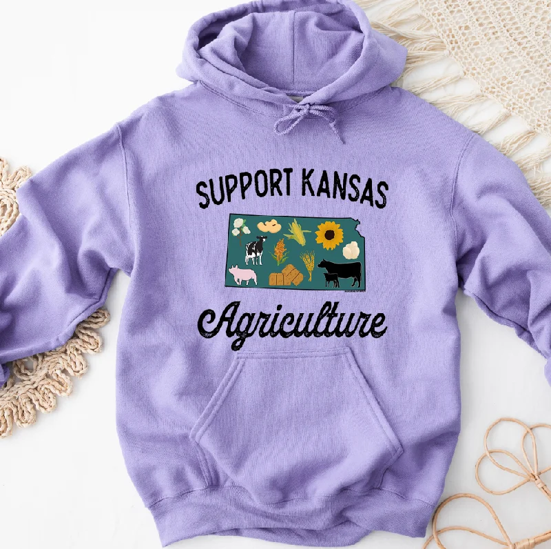 Support Kansas Agriculture Hoodie (S-3XL) Unisex - Multiple Colors! Adventure