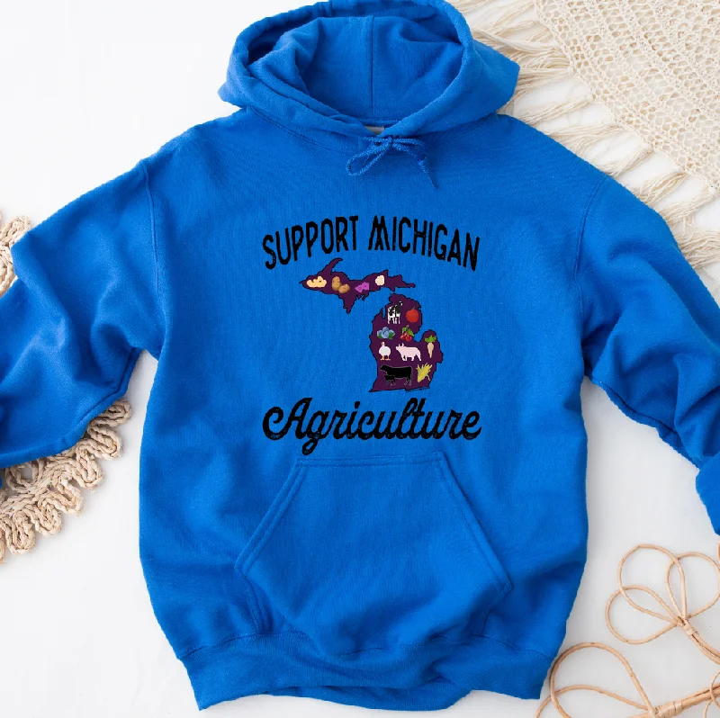 Support Michigan Agriculture Hoodie (S-3XL) Unisex - Multiple Colors! Cool Women's Distressed Support Michigan Agriculture Hoodie (S-3XL) Unisex - Multiple Colors! Cool Women's Distressed