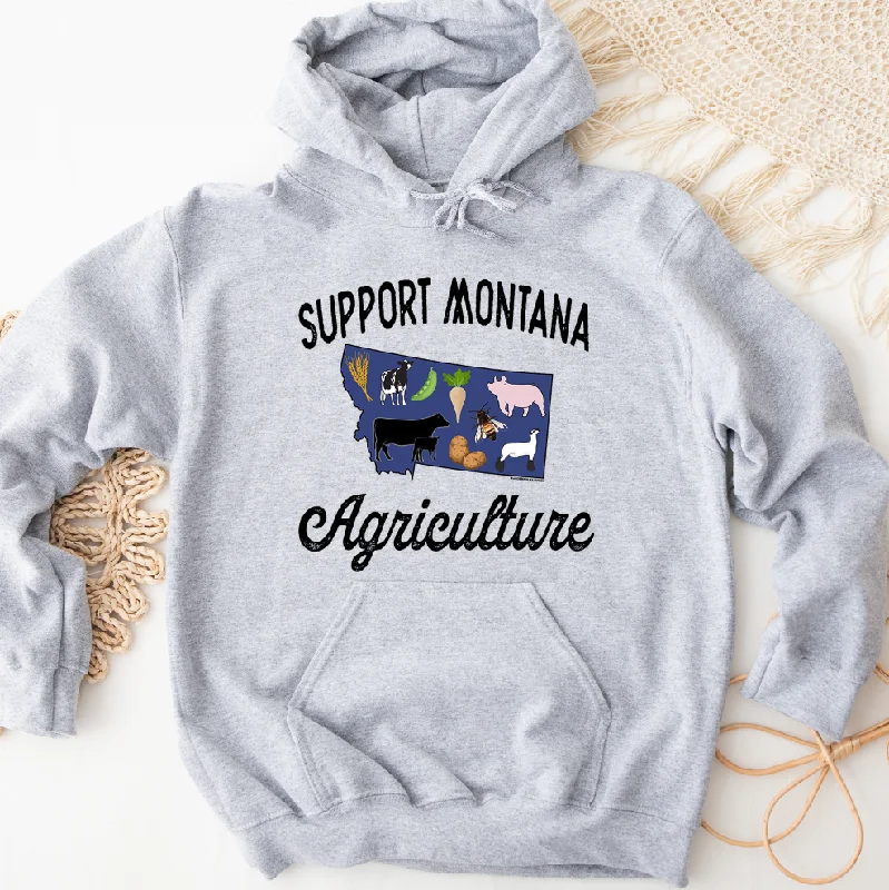 Support Montana Agriculture Hoodie (S-3XL) Unisex - Multiple Colors! Sustainable Organic Support Montana Agriculture Hoodie (S-3XL) Unisex - Multiple Colors! Sustainable Organic