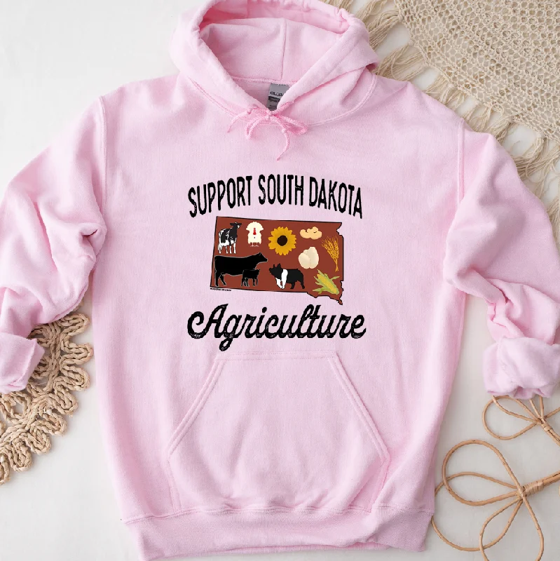 Support South Dakota Agriculture Hoodie (S-3XL) Unisex - Multiple Colors! Hip Women's Retro Support South Dakota Agriculture Hoodie (S-3XL) Unisex - Multiple Colors! Hip Women's Retro