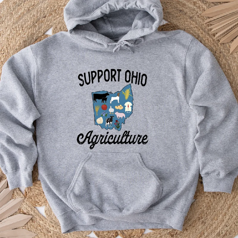 Support Ohio Agriculture Hoodie (S-3XL) Unisex - Multiple Colors! Country