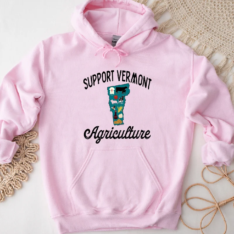 Support Vermont Agriculture Hoodie (S-3XL) Unisex - Multiple Colors! Relaxed Women's Beachy Support Vermont Agriculture Hoodie (S-3XL) Unisex - Multiple Colors! Relaxed Women's Beachy
