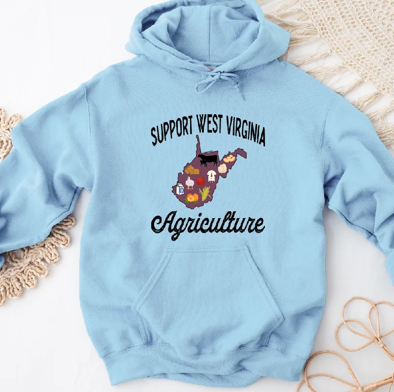 Support West Virginia Agriculture Hoodie (S-3XL) Unisex - Multiple Colors! Sporty Women's Tennis Support West Virginia Agriculture Hoodie (S-3XL) Unisex - Multiple Colors! Sporty Women's Tennis