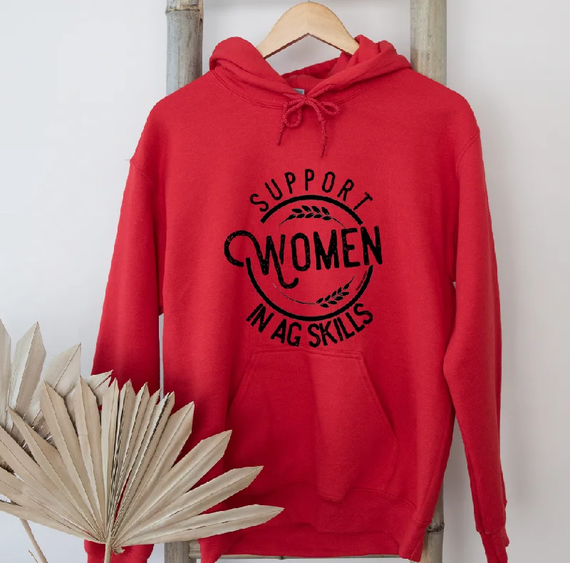 Support Women in Ag Skills Hoodie (S-3XL) Unisex - Multiple Colors! Stylish Women's Tropical 