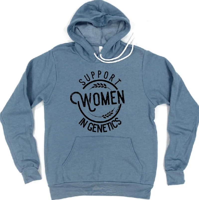Support Women in Genetics Hoodie (S-3XL) Unisex - Multiple Colors! Refined Women's Velvet Support Women in Genetics Hoodie (S-3XL) Unisex - Multiple Colors! Refined Women's Velvet