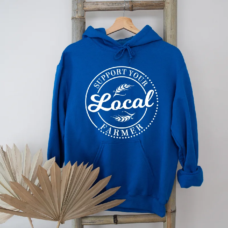 Support Your Local Farmer WHITE INK Hoodie (S-3XL) Unisex - Multiple Colors! Business Support Your Local Farmer WHITE INK Hoodie (S-3XL) Unisex - Multiple Colors! Business