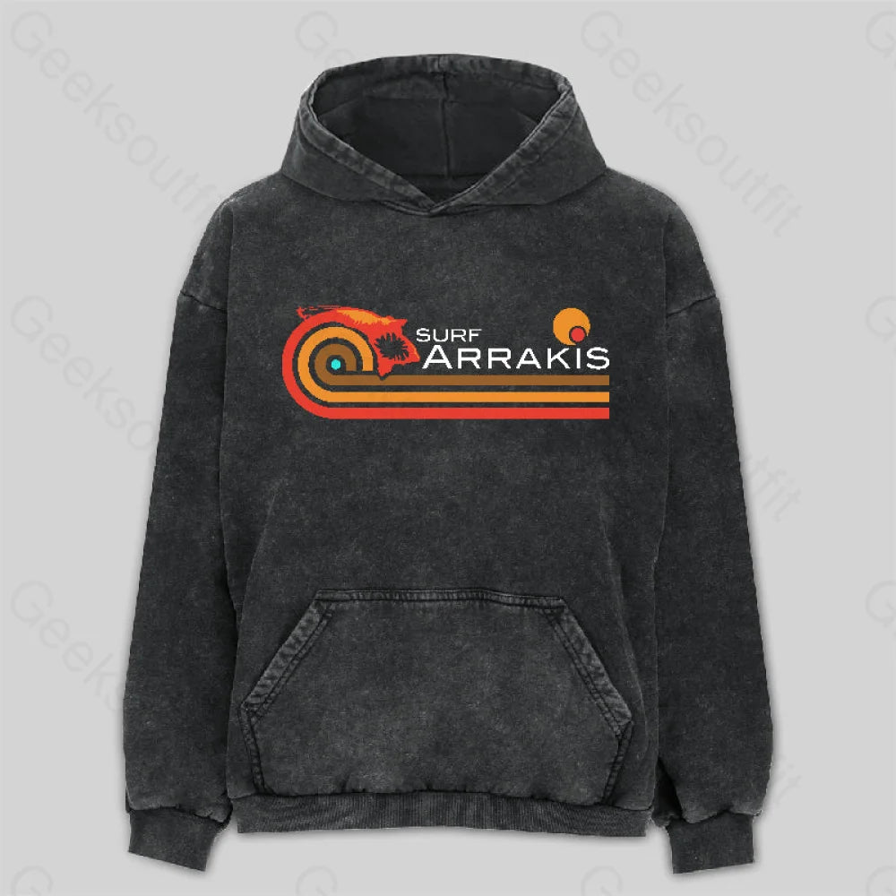 Surf Arrakis Washed Hoodie Laid - back Women's Vibe