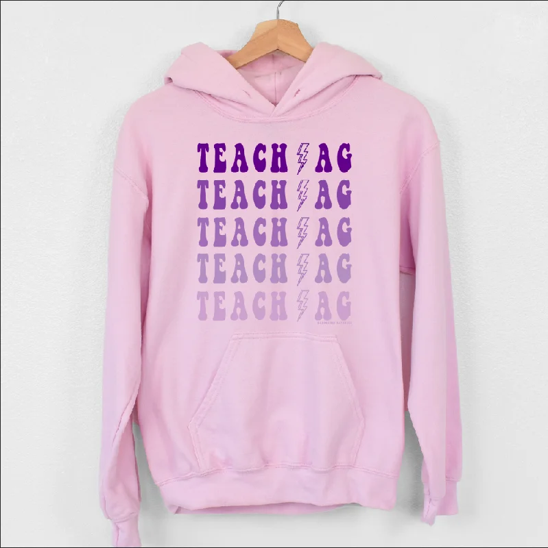Teach Ag Bolt Purple Hoodie (S-3XL) Unisex - Multiple Colors! Sporty Women's Tennis