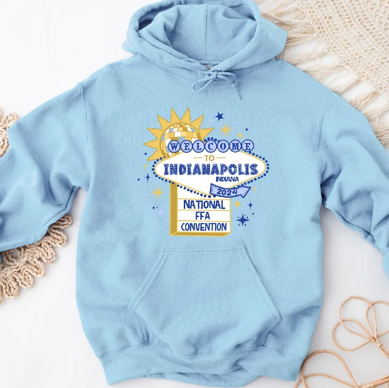 Welcome to indianapolis sign Hoodie (S-3XL) Unisex - Multiple Colors! Vintage Women's 1970S Welcome to indianapolis sign Hoodie (S-3XL) Unisex - Multiple Colors! Vintage Women's 1970S