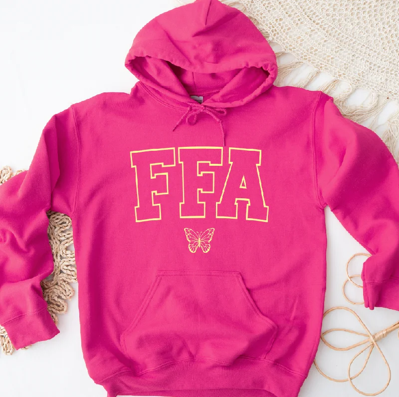 Yellow Butterfly FFA Hoodie (S-3XL) Unisex - Multiple Colors! Relaxed Women's Beachy Yellow Butterfly FFA Hoodie (S-3XL) Unisex - Multiple Colors! Relaxed Women's Beachy